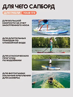 Сапборд 11'*32"*6" TOUR Yellow