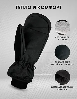 Варежки PRIME - COOL-C1 Mitten (Black)