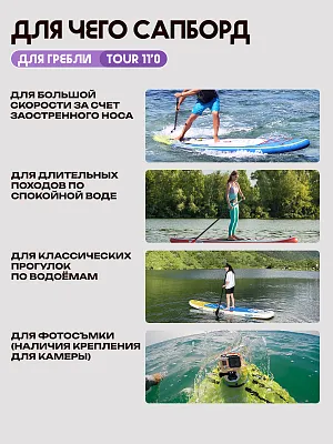 Сапборд 11'*32"*6" TOUR Purple