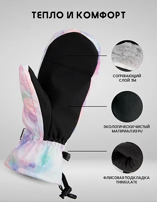 Варежки S1 (5025) Pink