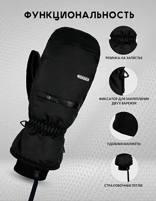 Варежки PRIME - COOL-C1 Mitten (Black)