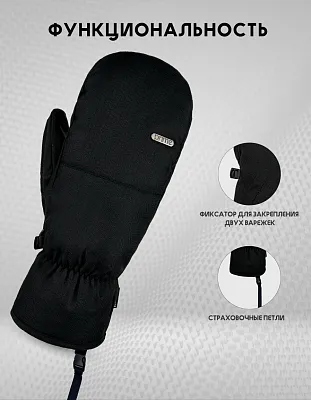 Варежки PRIME - FUN-F1 Mitten (Black)